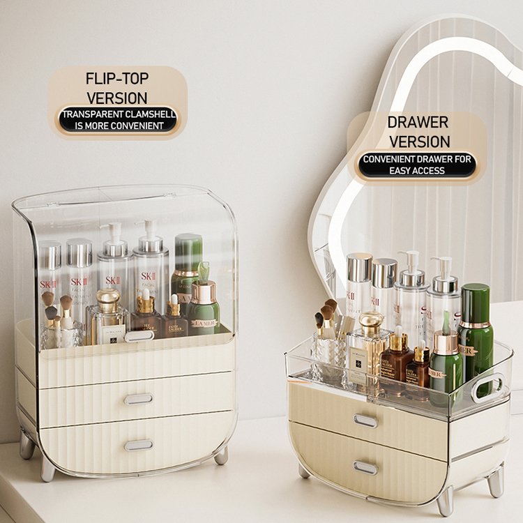 High quality cosmetics storage box Dresser desktop Organizer skincare storage rack Skin Care Dresser Organizer Rack