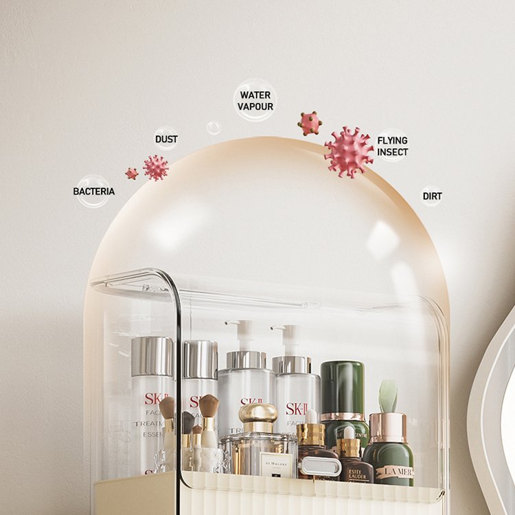 High quality cosmetics storage box Dresser desktop Organizer skincare storage rack Skin Care Dresser Organizer Rack