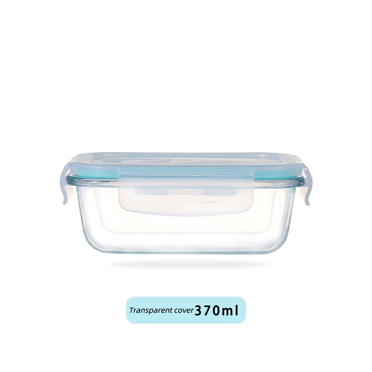 Wholesale Clear Microwave BPA Free Meal Prep Glass Lunch Box Glass food Containers With Plastic Lid