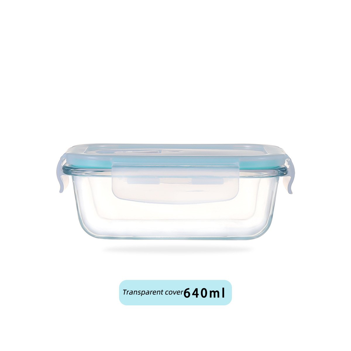 Wholesale Clear Microwave BPA Free Meal Prep Glass Lunch Box Glass food Containers With Plastic Lid