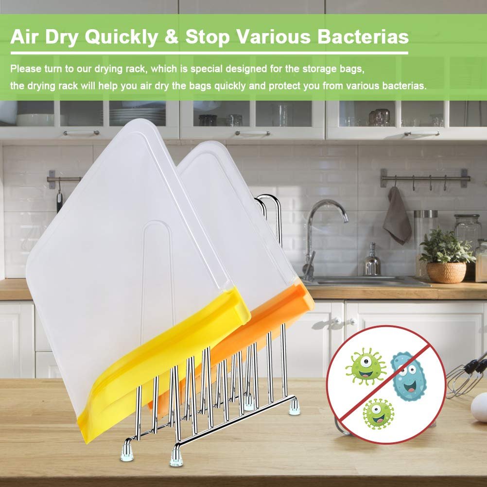 BAP Free Food Storage Bag Collection Food Bags Set PEVA Fresh-keeping Reusable Bag For Food Storage