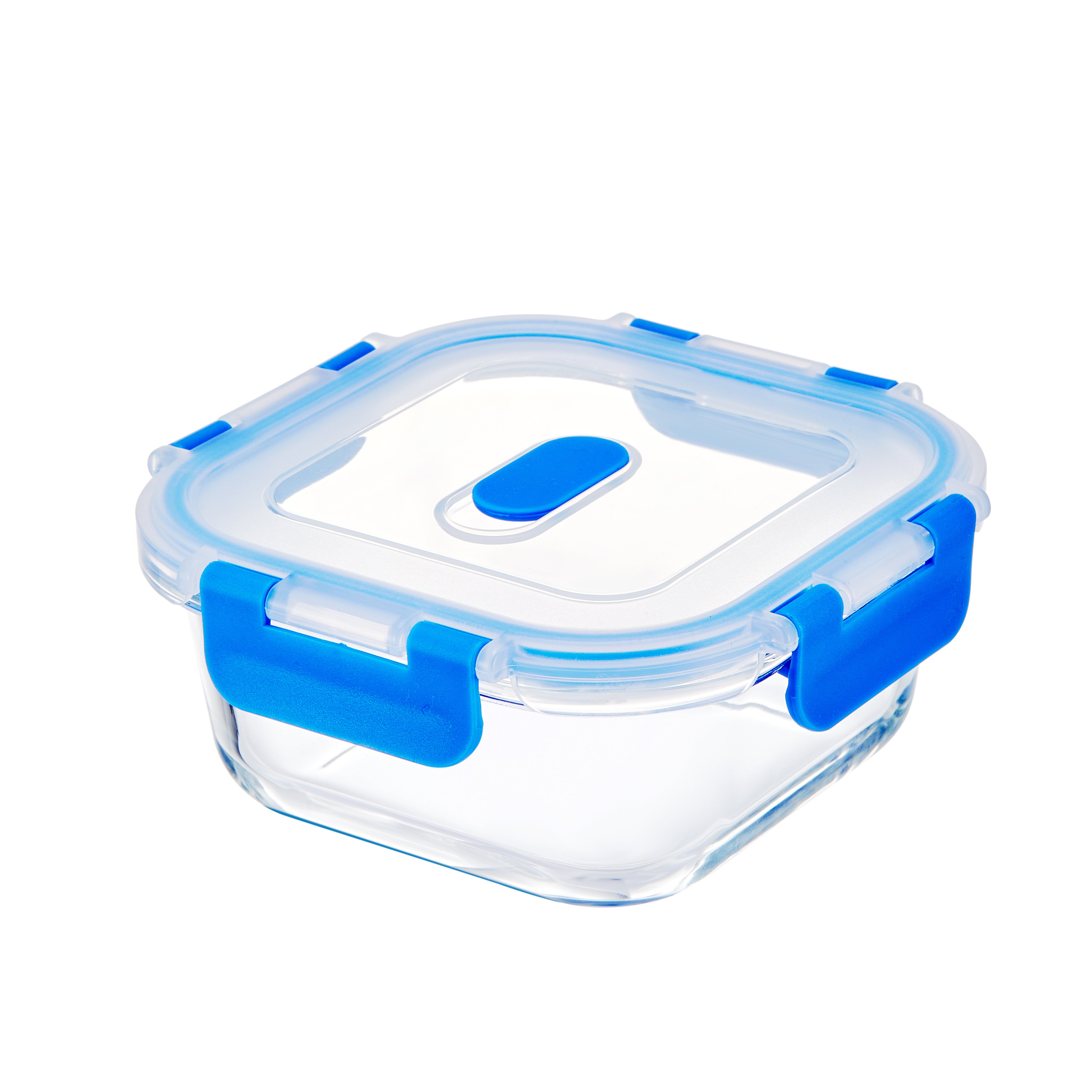 Kitchen appliance air tight stacking container Glass Food Storage with plastic lid