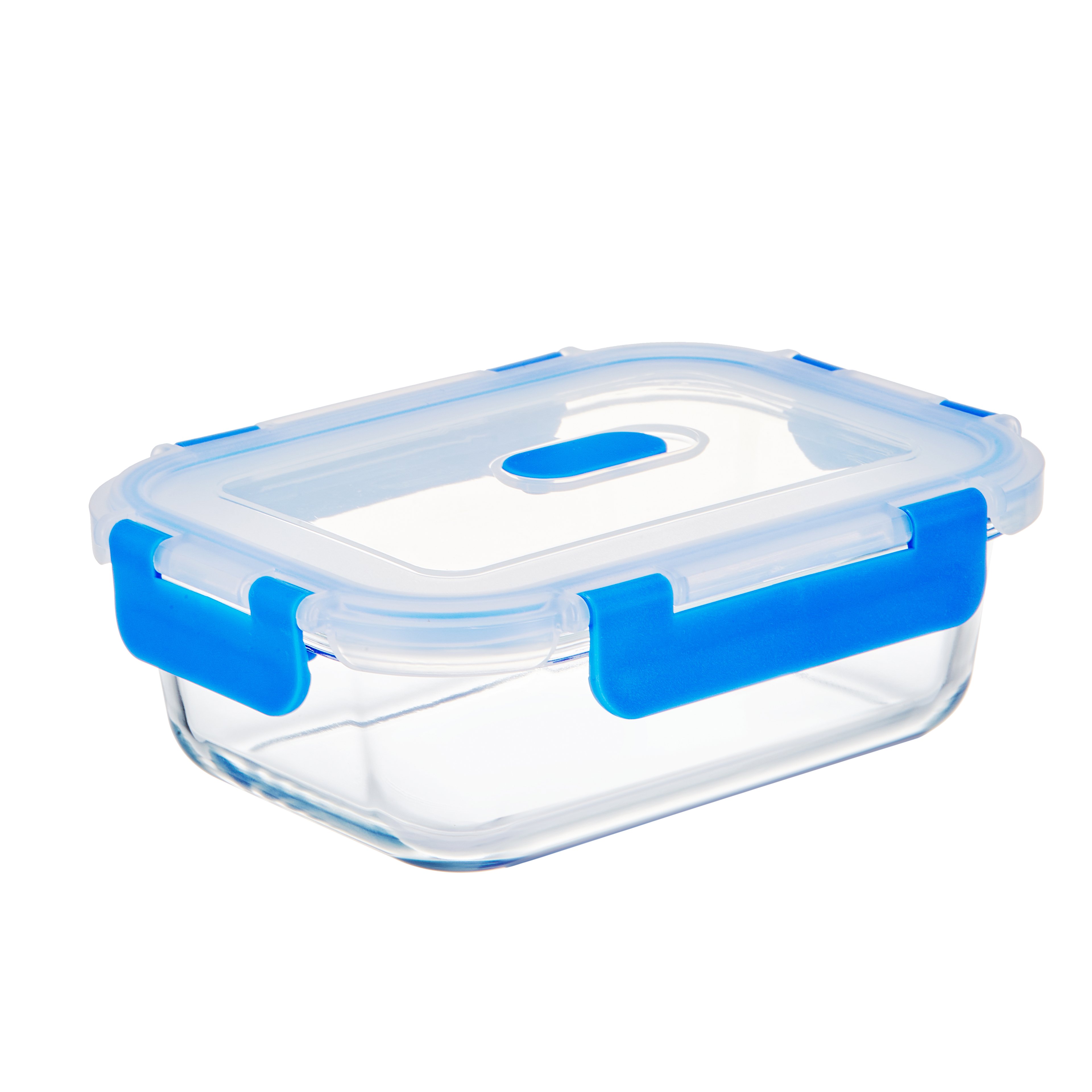 Kitchen appliance air tight stacking container Glass Food Storage with plastic lid