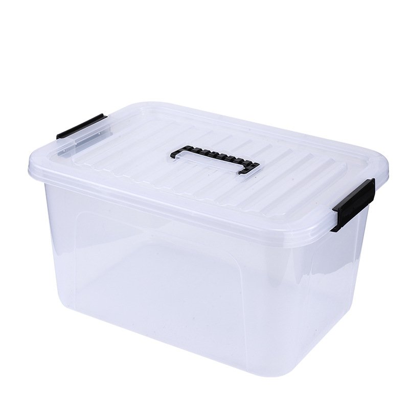 Plastic Storage Bins with Lids Large Stackable Storage Containers for Organizing Clear Storage Box for Garage Closet Kitchen