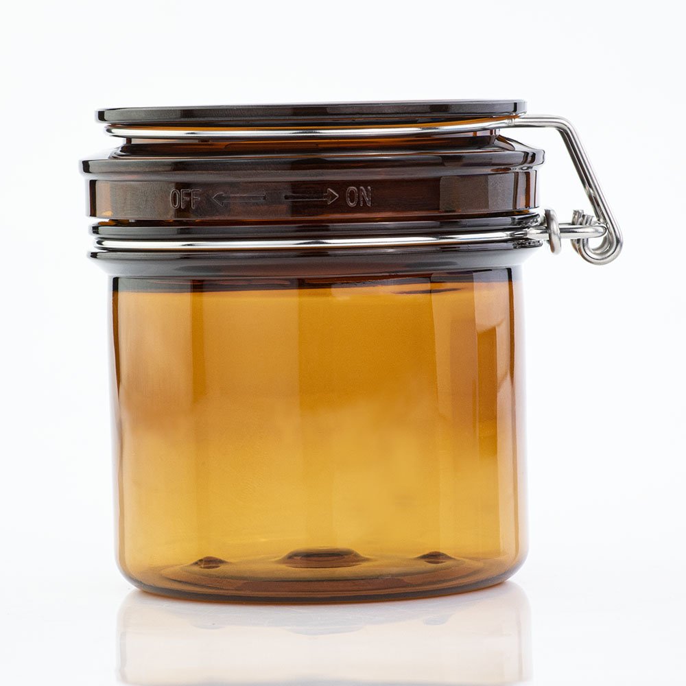 Wholesale customized Airtight Food Storage Containers Plastic Jars with Lids Plastic Jar for Serving coffee beans 80g