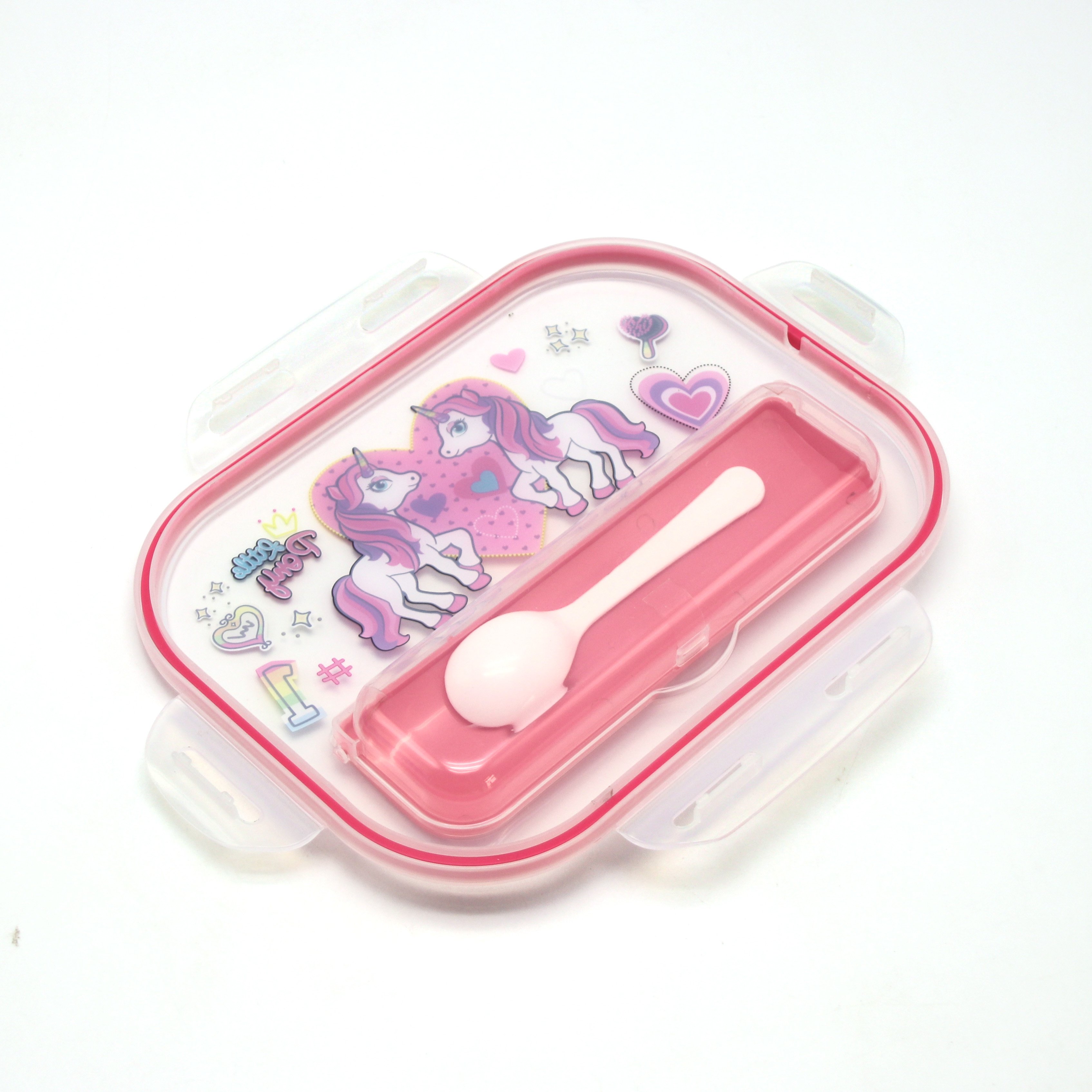 Ecological fancy children animal baby food container set with 5 compartments