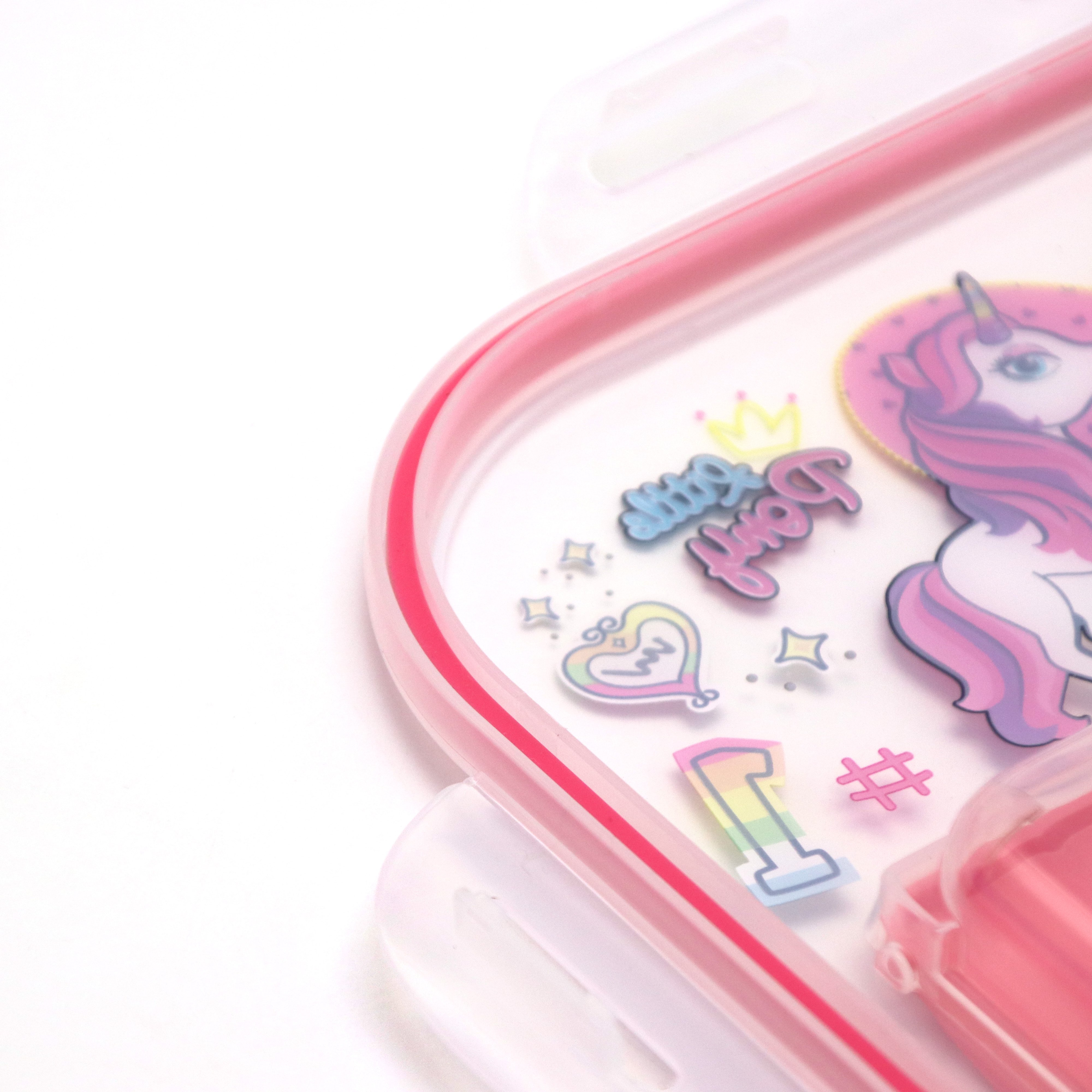 Ecological fancy children animal baby food container set with 5 compartments