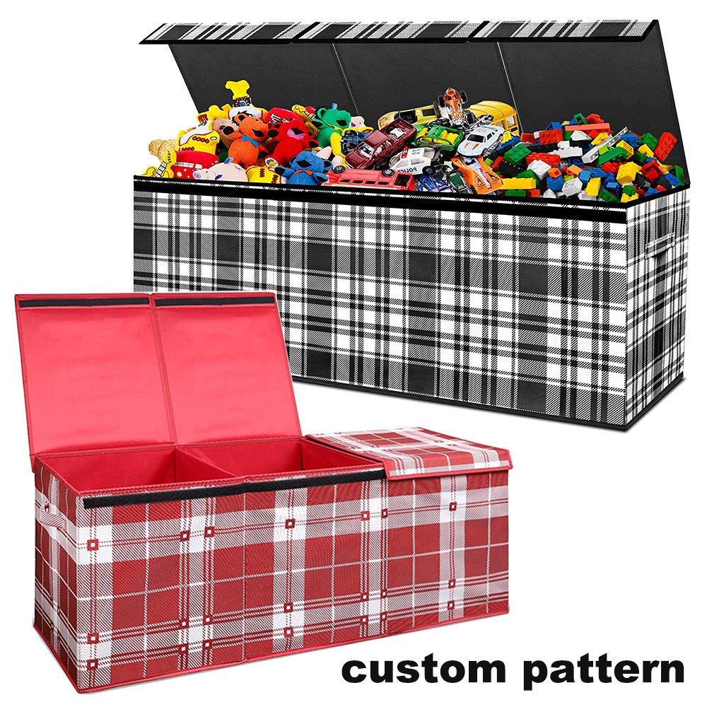 3 Grids Extra Large Children'S Toy Storage Box Storage Box Baby Clothes Storage Basket