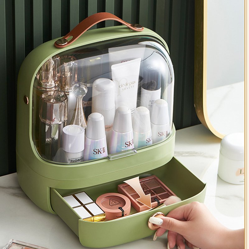 Simple fashion cosmetic storage box dresser desktop makeup brushes makeup brushes skincare finishing shelf