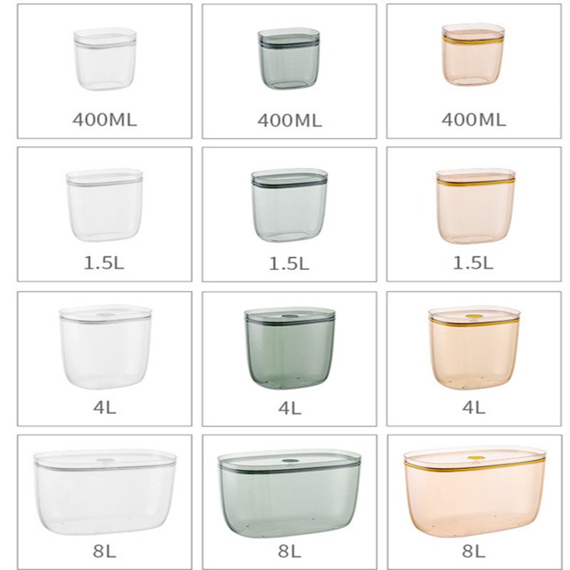 High Clear Kitchen Multifunctional Vaccuum Food Storage Airtight Food Storage Container