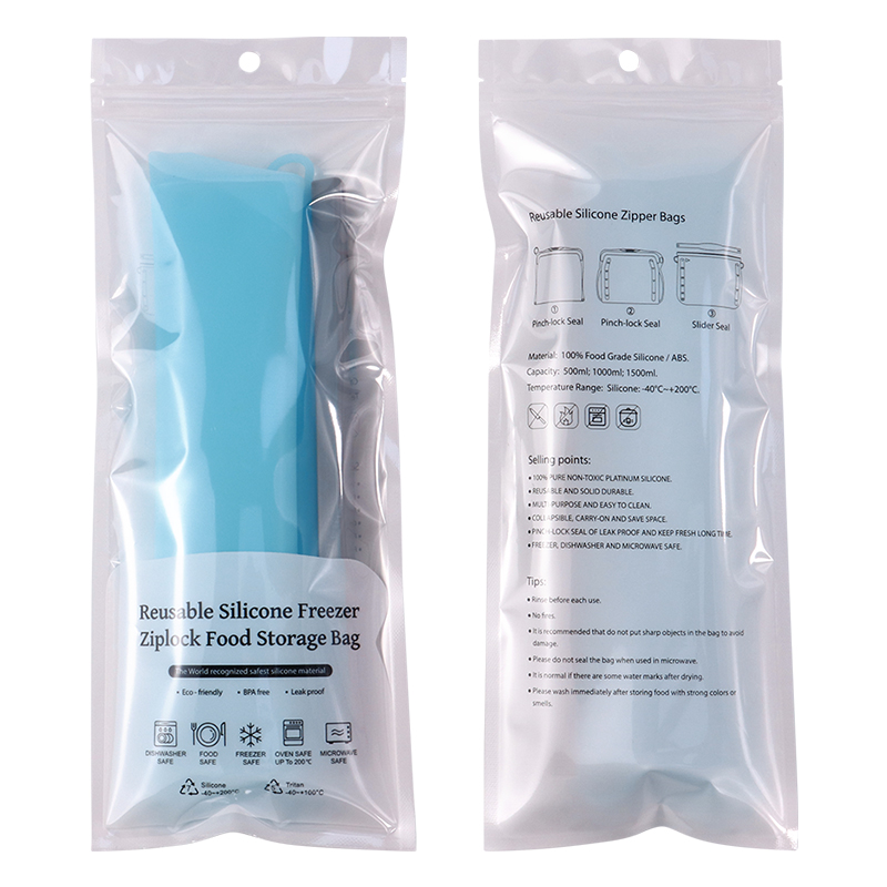 Hewang Manufacturer Premium Reusable Snack Bag 1000ML Silicone Food Storage Sandwich Bags Refrigerator Organization Container