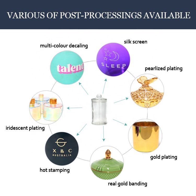 LANGXU apothecary jars Glass storage jar airtight canister glass candy jar with mushroom Clear lid for food candy