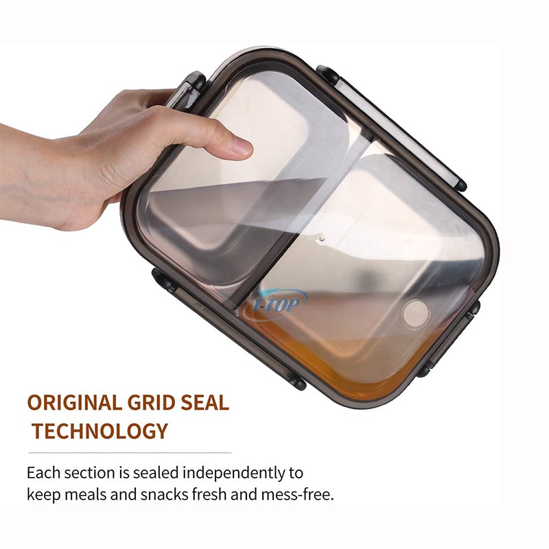 Kitchen Food Storage Reusable Stainless Steel lunch box kids Food Storage Containers Bento Lunch Box with Anti-Slip Exterior
