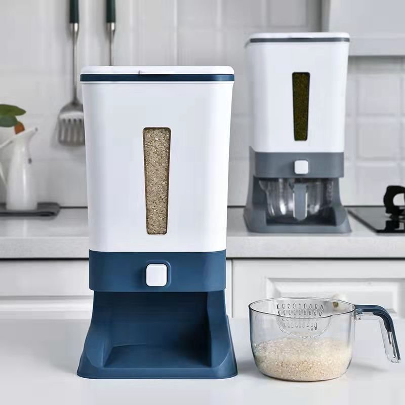 12Kg Rice Storage Box Decimeter Grain Storage Container Cereal Cans Pet Food Container Kitchen Storage Box