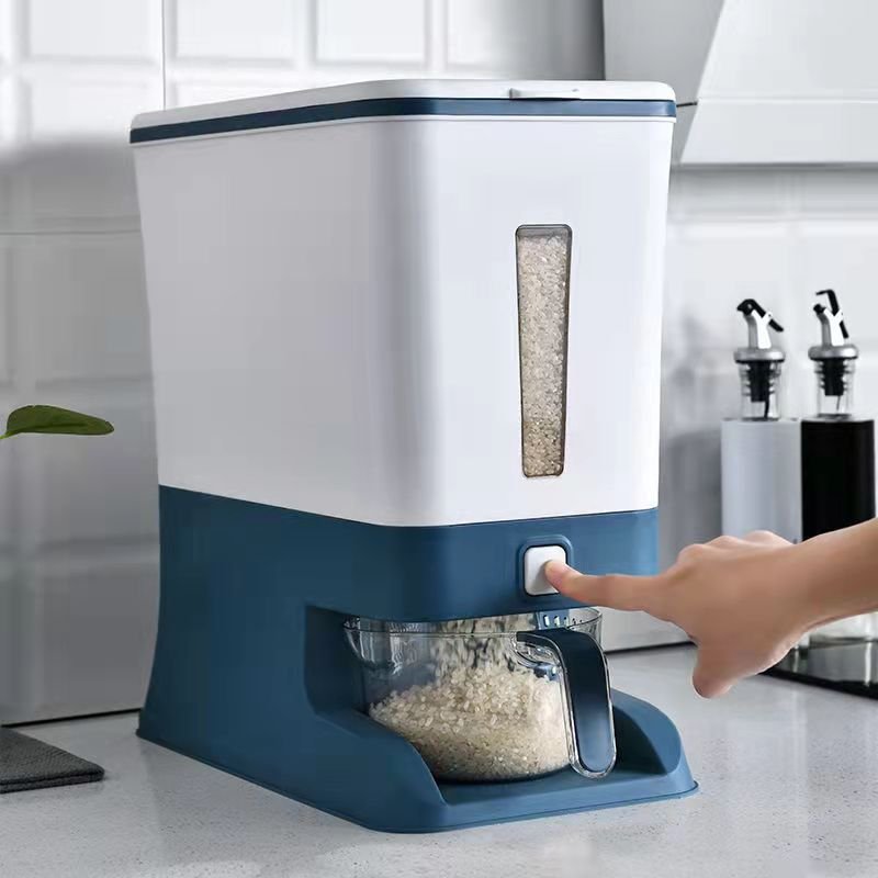 12Kg Rice Storage Box Decimeter Grain Storage Container Cereal Cans Pet Food Container Kitchen Storage Box