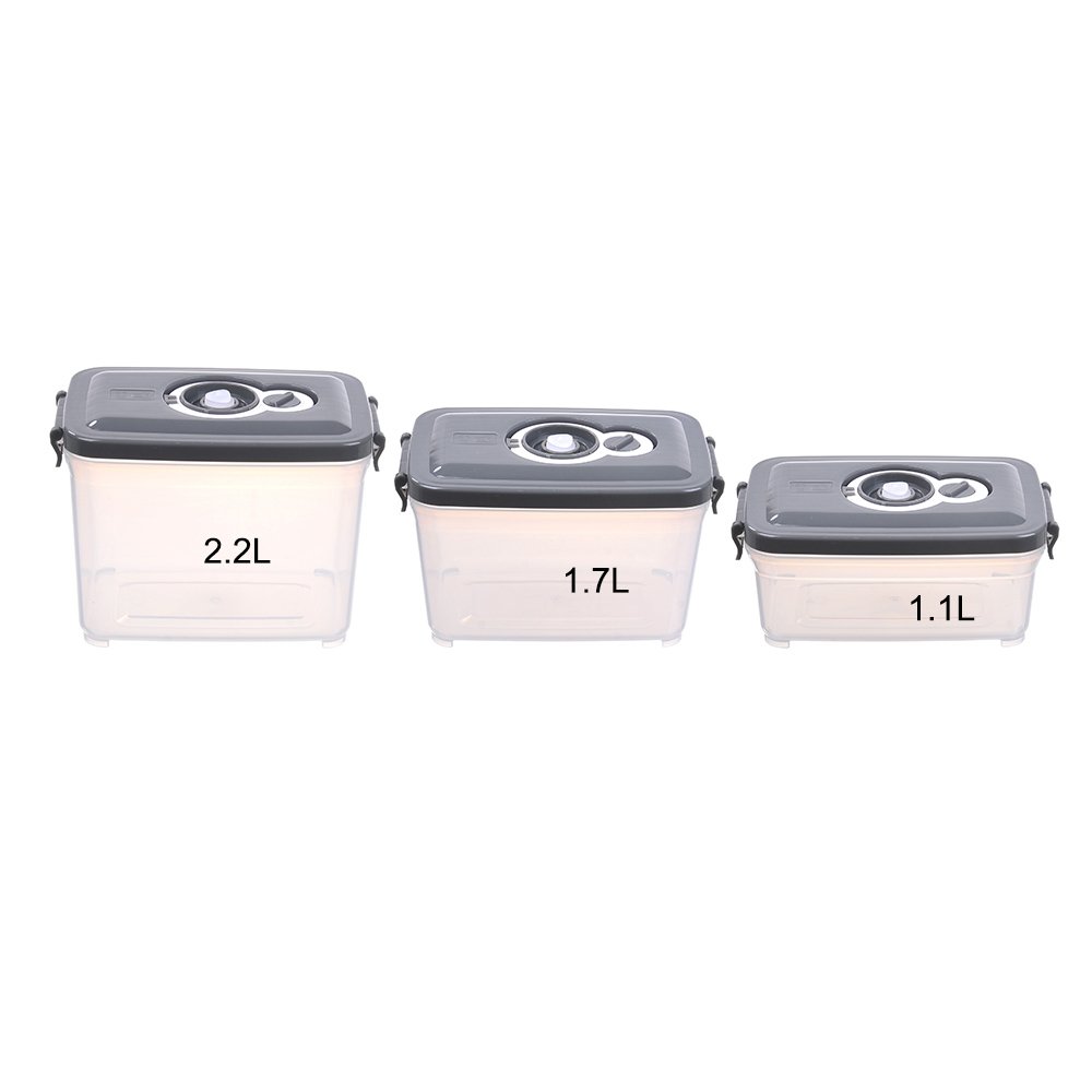 Keep Fresh Food Saving Containers with Vented Lids, BPA Free Plastic Meal Food Storage Box with Vacuum