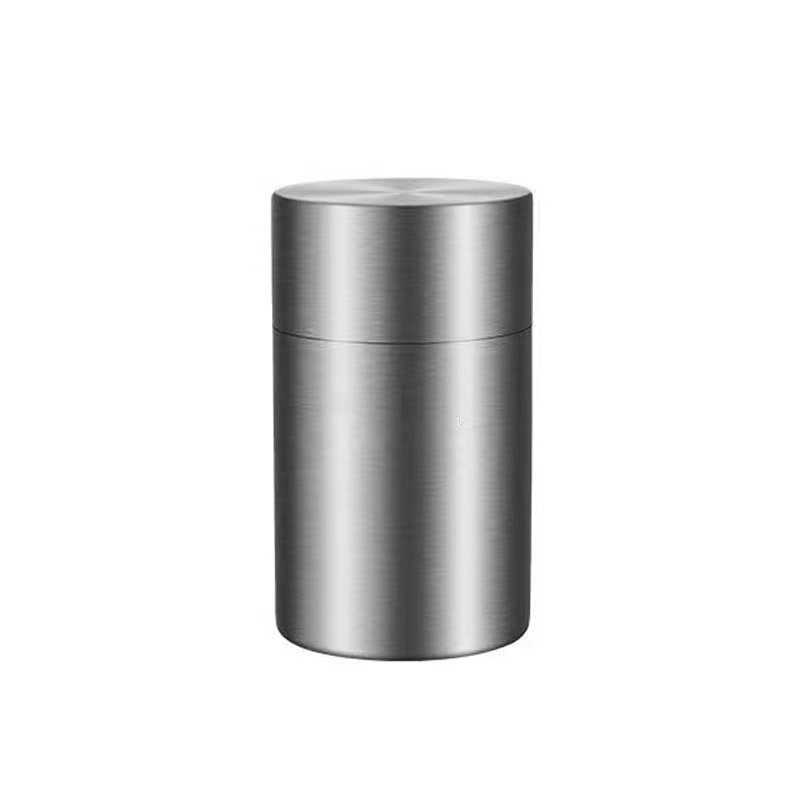 Stainless Steel Dry Medicinal Herbs Food Storage Tank Container with Double Lid