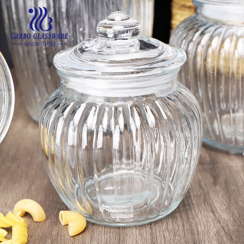 Stock Glass Storage Jar Kitchen Stock Mix Food Jars Set with Silicone Sealed Glasses Lid Kitchenware Clear Food Storage Jar
