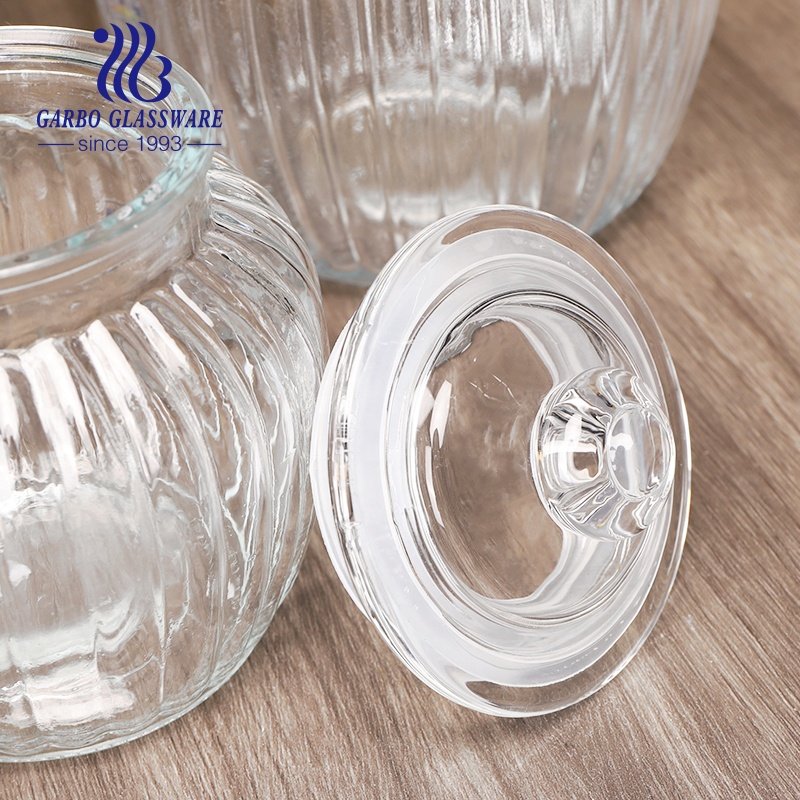 Stock Glass Storage Jar Kitchen Stock Mix Food Jars Set with Silicone Sealed Glasses Lid Kitchenware Clear Food Storage Jar
