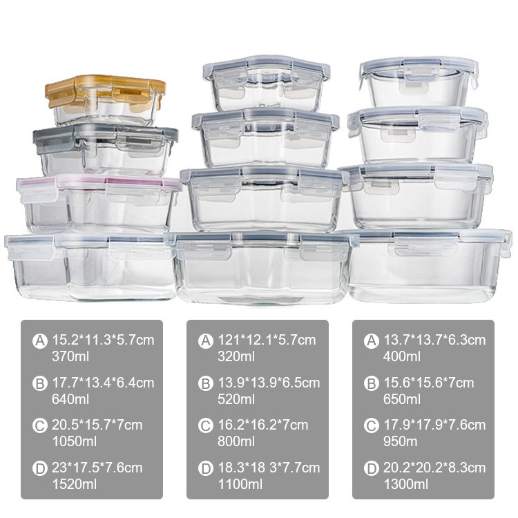 kitchen appliance housewares food grade BPA free heat resistant glass home storage