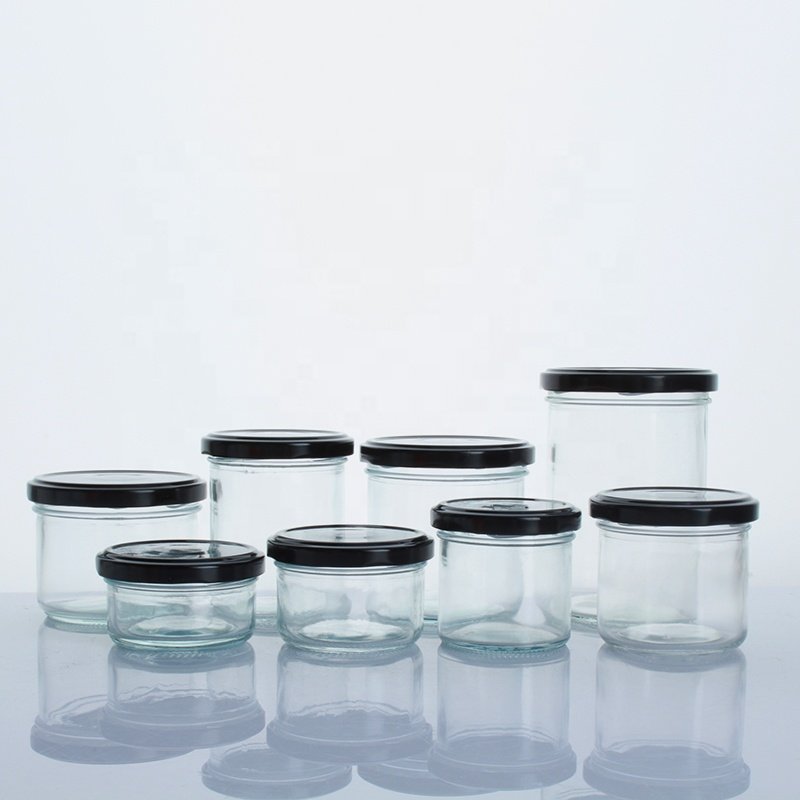Wholesale cheap food straight side storage jar glass jam jar glass bird's nest bottle