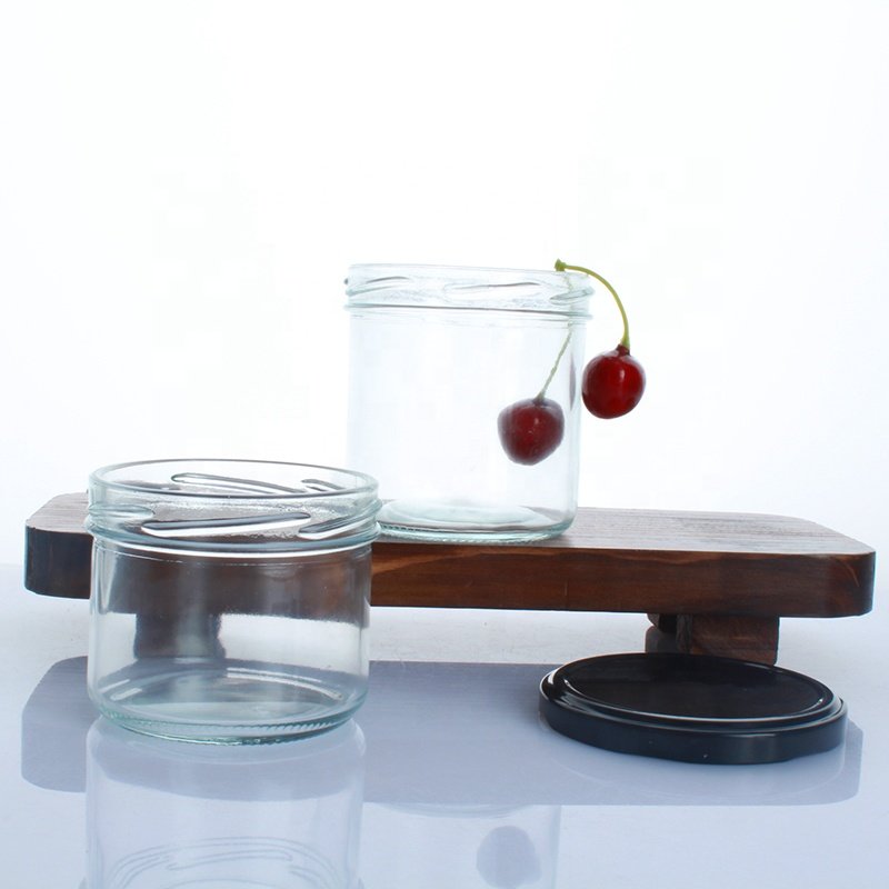 Wholesale cheap food straight side storage jar glass jam jar glass bird's nest bottle