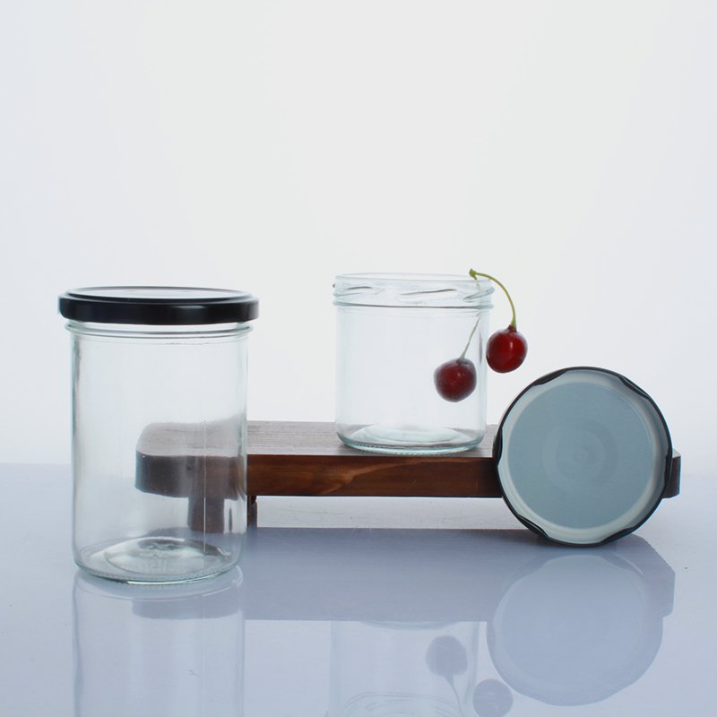 Wholesale cheap food straight side storage jar glass jam jar glass bird's nest bottle