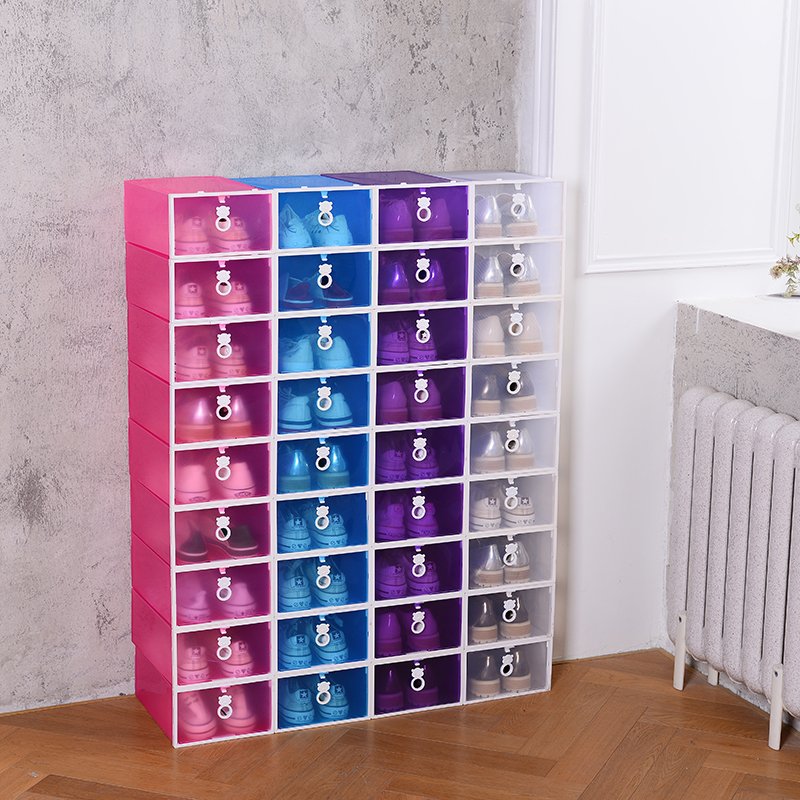Discounted Factory Transparent PP Shoe Storage Boxes - Stackable & Organized