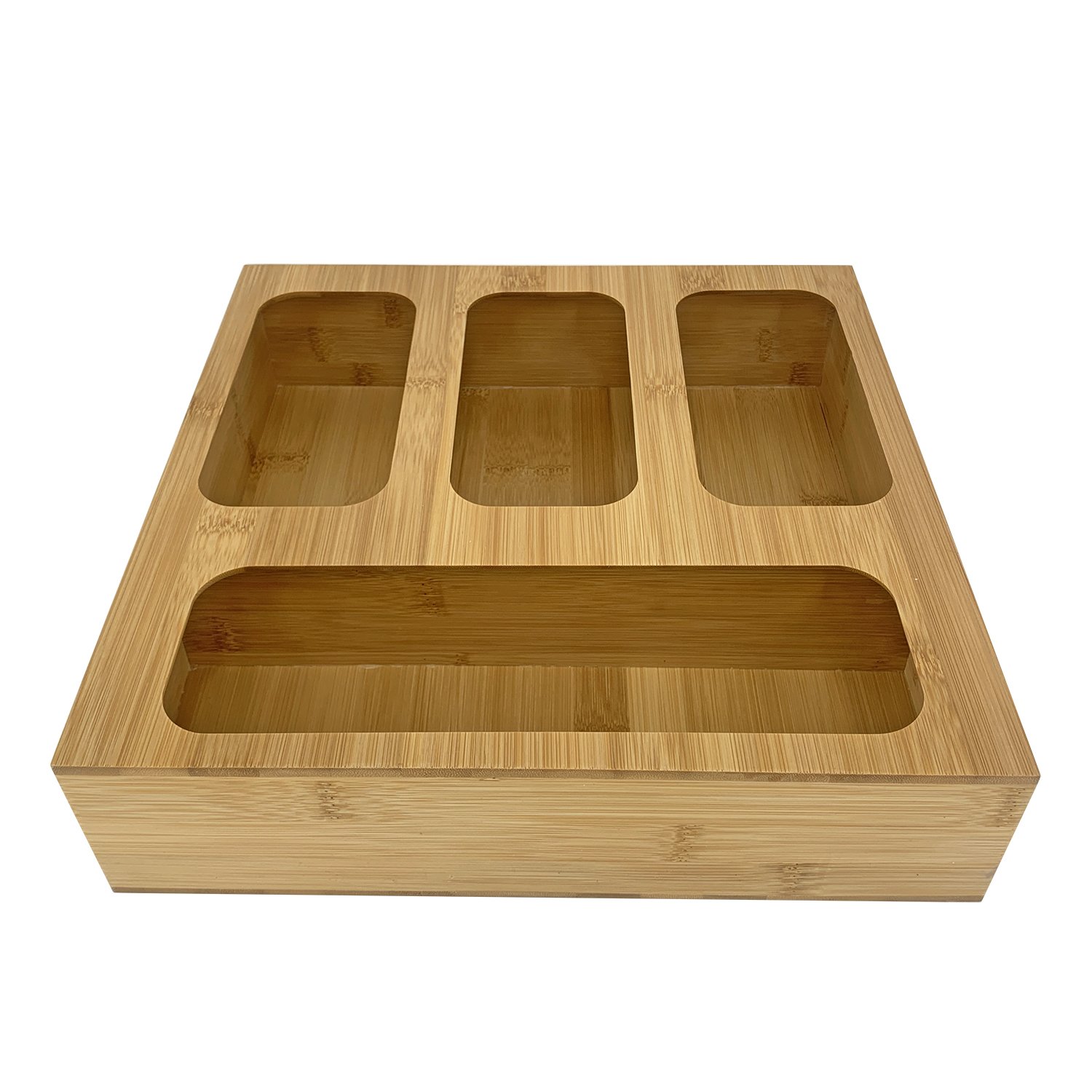 Ziplock Bag Dispenser Food Storage Bag Holder bamboo ziplock bag storage organizer for kitchen