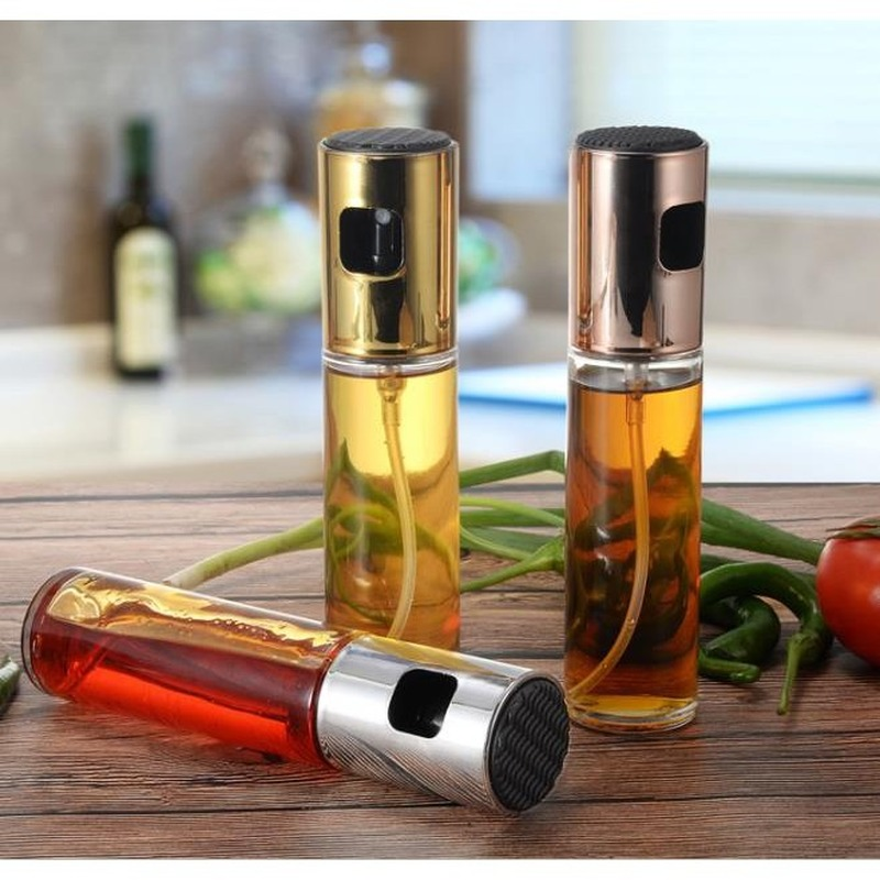 Kitchen Barbecue Tools Baking Oil Spray Empty Bottle Vinegar Bottle Oil Dispenser Cooking BBQ Salad Glass Oil sprayer