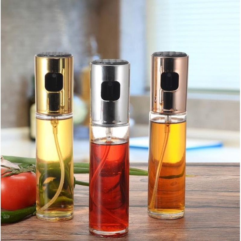 Kitchen Barbecue Tools Baking Oil Spray Empty Bottle Vinegar Bottle Oil Dispenser Cooking BBQ Salad Glass Oil sprayer