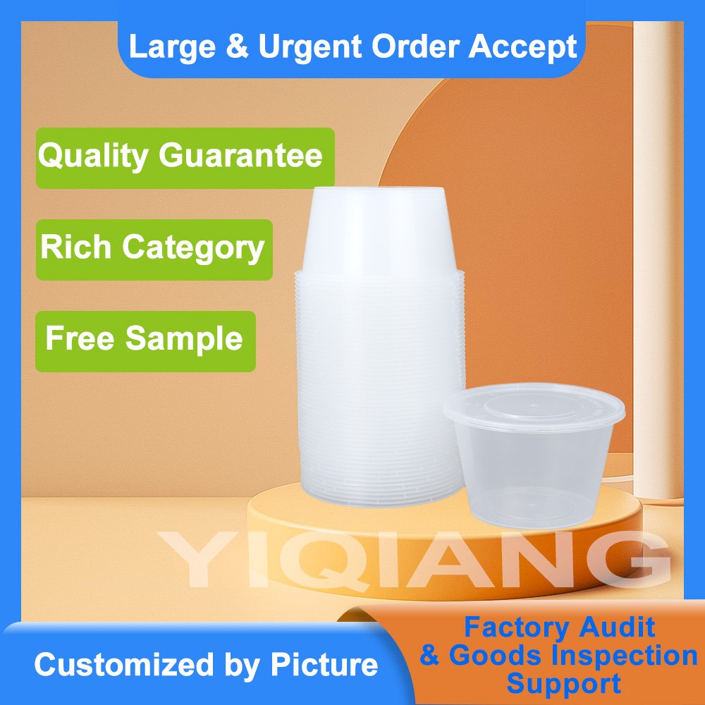 Wholesale 16oz Small Cheap Round BPA Free Disposable Plastic Takeaway Food Container