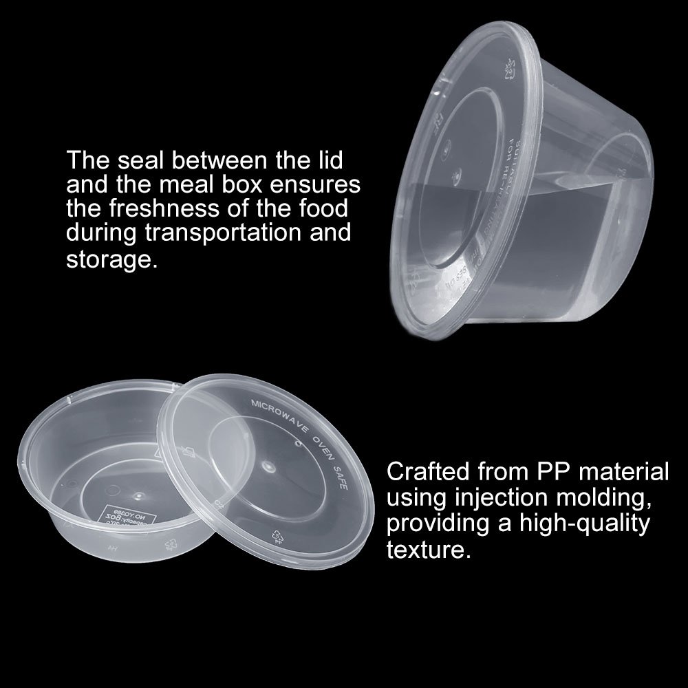 Wholesale 16oz Small Cheap Round BPA Free Disposable Plastic Takeaway Food Container