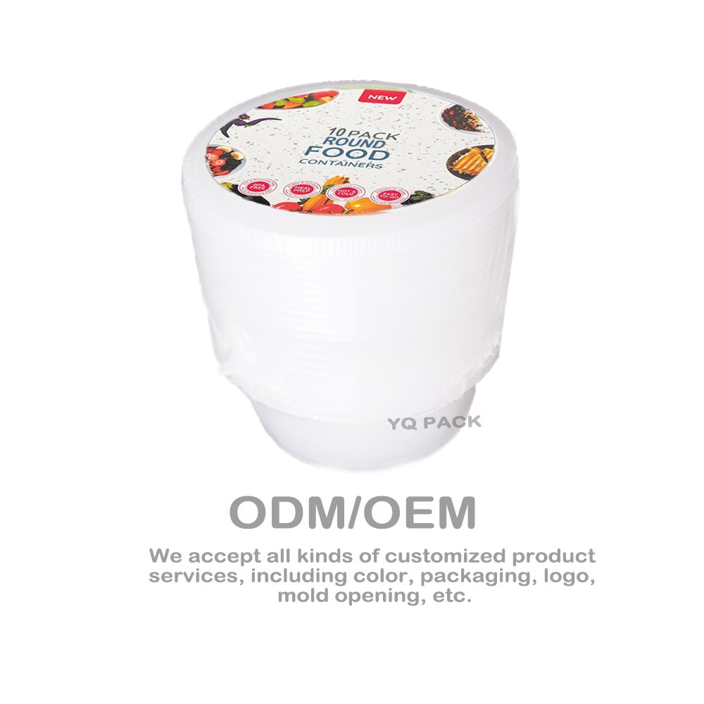 Wholesale 16oz Small Cheap Round BPA Free Disposable Plastic Takeaway Food Container