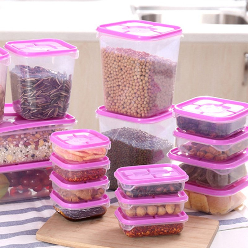 17pcs/set Food storage Container Set Bpa Free Stackable Food Storage & Container Airtight