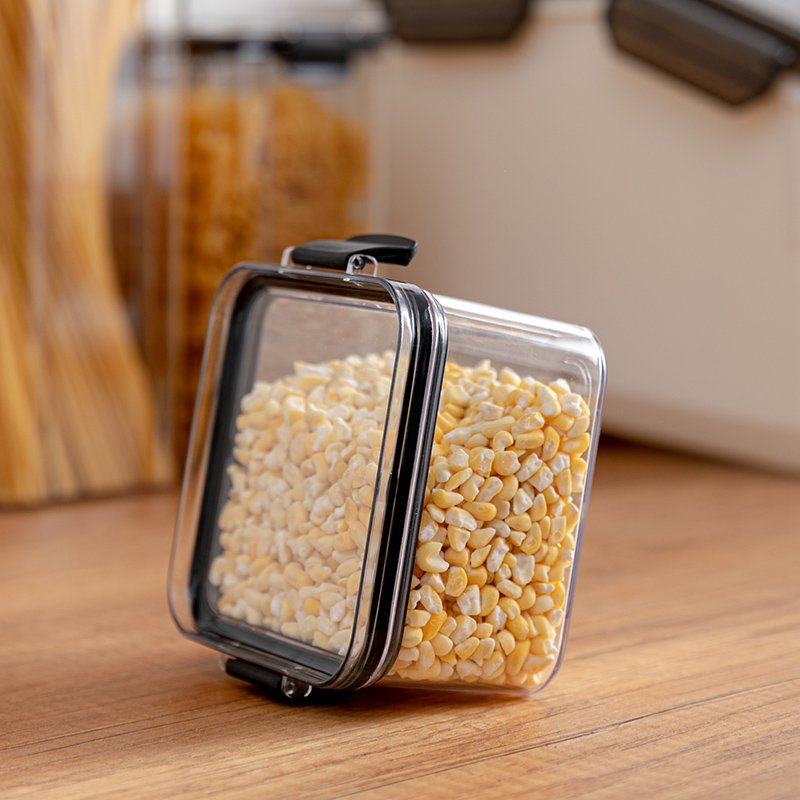Plastic dry pet dog cat food storage kitchen storage containers airtight clear kitchen organizer container kitchen containers