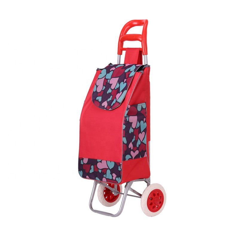 Factory wholesale high quality portable reusable grocery storage trolley folding shopping bags