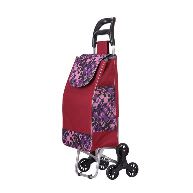 Factory wholesale high quality portable reusable grocery storage trolley folding shopping bags