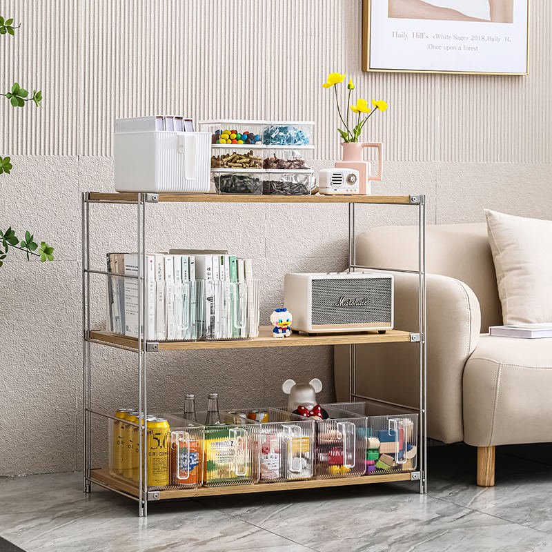 Hot selling Kitchen Vegetable Fruit Storage Boxes Stackable Fridge Organiser Set with Lid Handle