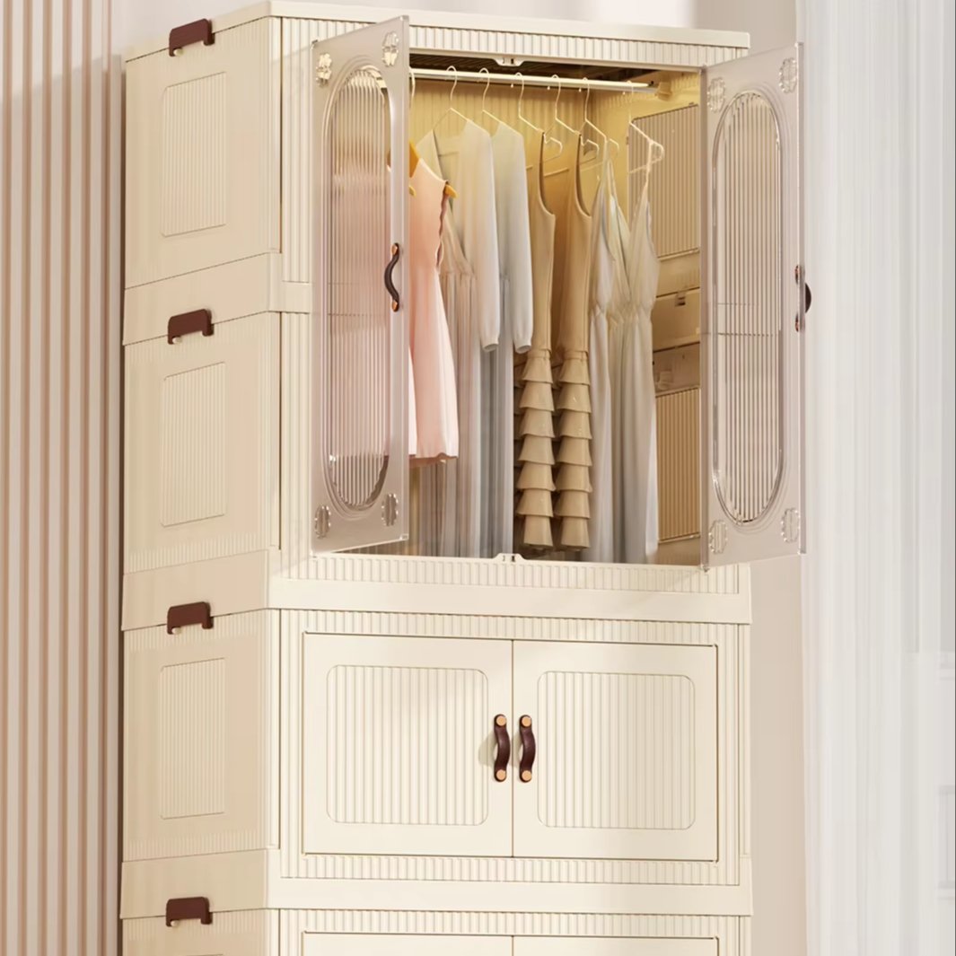 Professional Supply Multifunctional Foldable Storage Box Movable Stackable Storage Box