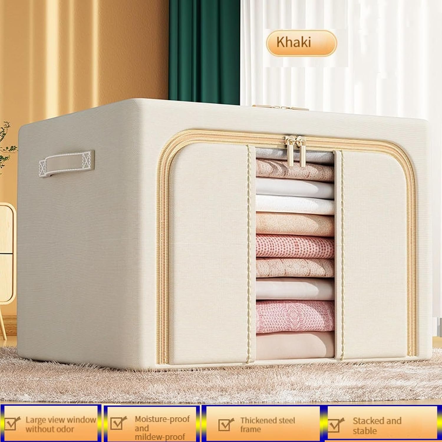 Clothes Storage Oxford Storage Bag Clothes Organiser Bins Foldable Closet Organizers And Storage Containers With Handles