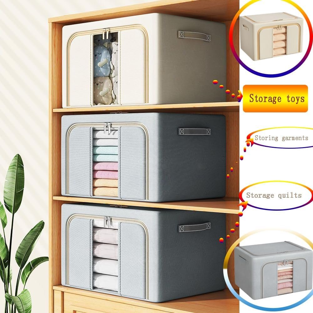 Clothes Storage Oxford Storage Bag Clothes Organiser Bins Foldable Closet Organizers And Storage Containers With Handles