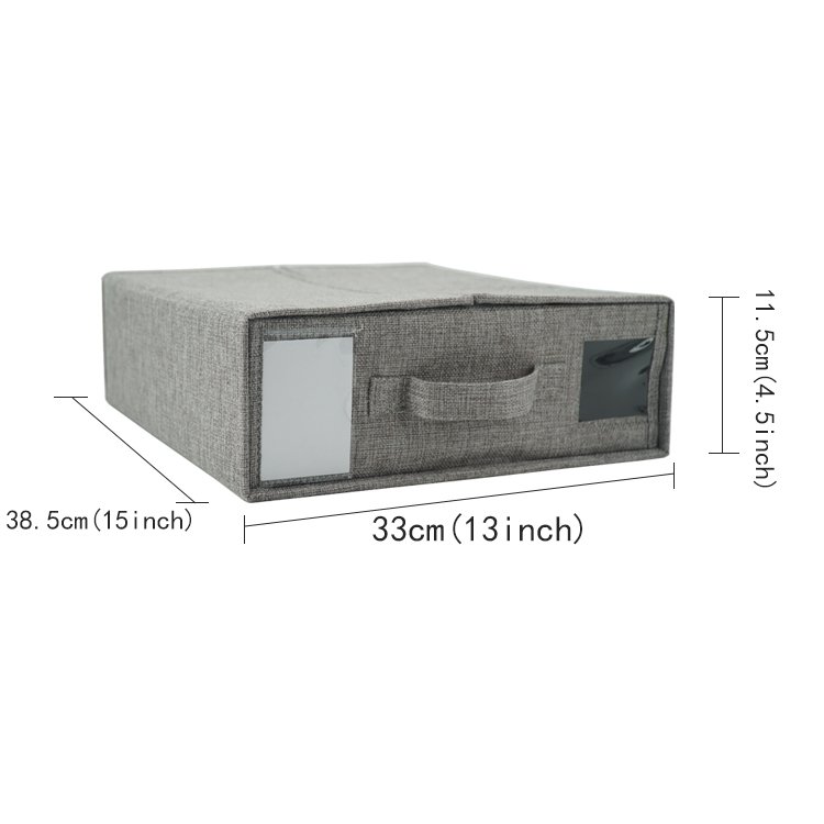 CHARISMA Foldable Bedding Organizer Linen Fabric Storage Bins for Bed Sheets Duvet Covers Pillowcases Boxes and Storage Baskets