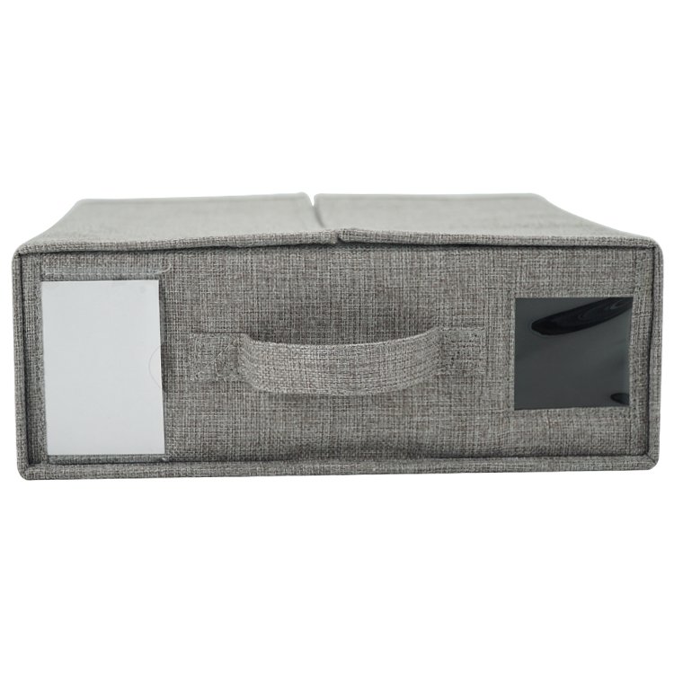 CHARISMA Foldable Bedding Organizer Linen Fabric Storage Bins for Bed Sheets Duvet Covers Pillowcases Boxes and Storage Baskets