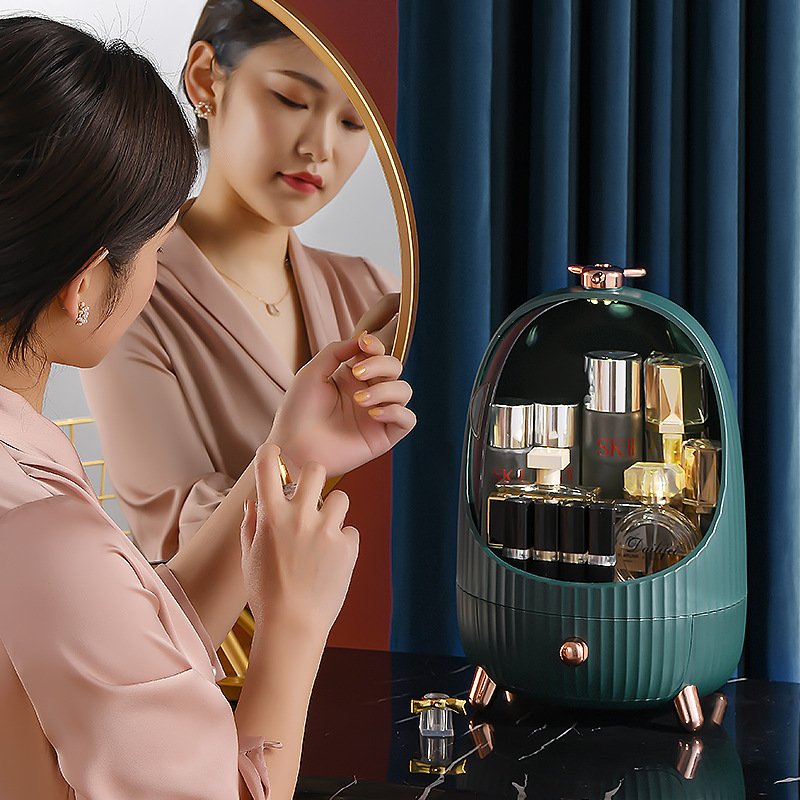Large Capacity Makeup Cosmetic Case Acrylic Storage Box Waterproof Dustproof Cosmetic Storage Box