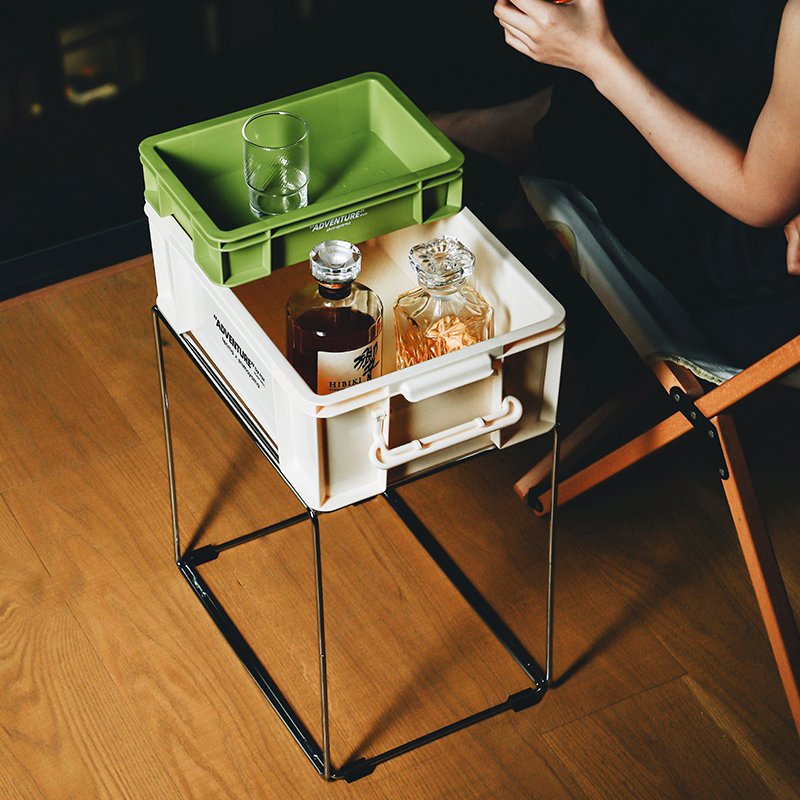 SHIMOYAMA Multi-color Desktop Stackable Multi-use Outdoor Home Space Plastic Sundries Storage Basket Box for B