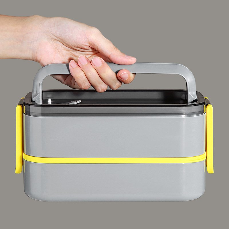 Kids Portable Stainless Steel Plastic Bento lunch box 3 compartment food container tiffin box