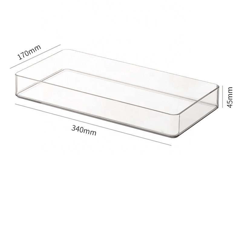 Hot Sale Stackable Kitchen Multi-purpose Drawer Storage Box Sets Multiple Combinations Clear Plastic Drawer Organizer Tray