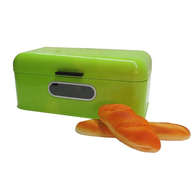 Bread Box Vintage Twist Rectangular Metal Storage Boxes & Bins Stainless Steel Food Container Modern Sustainable Multifunction
