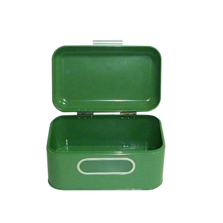 Bread Box Vintage Twist Rectangular Metal Storage Boxes & Bins Stainless Steel Food Container Modern Sustainable Multifunction